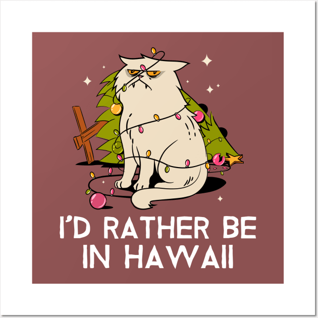 I'd rather be in Hawaii Wall Art by ArtsyStone